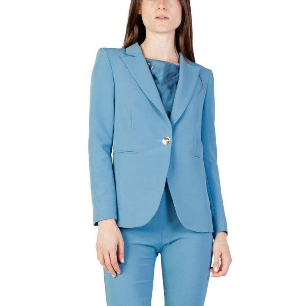 Rinascimento Turquoise Polyester Women's Blazer